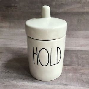 Rae Dunn HOLD container